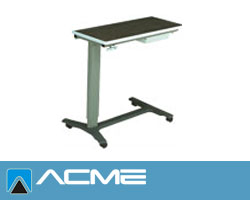 Over Bed Table adjustable by gear Handle